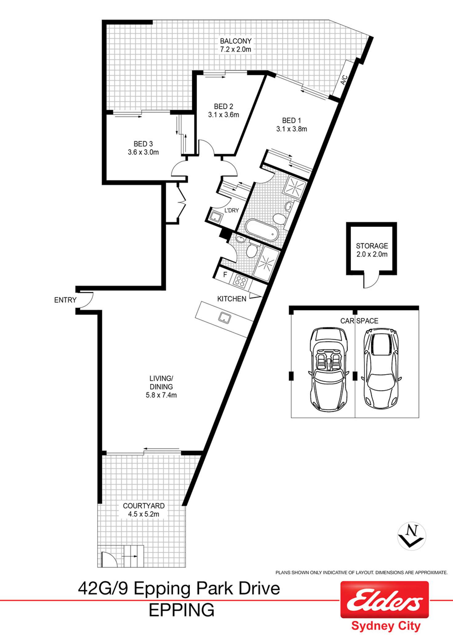 Floorplan of Homely apartment listing, G42/9 Epping Park Drive, Epping NSW 2121