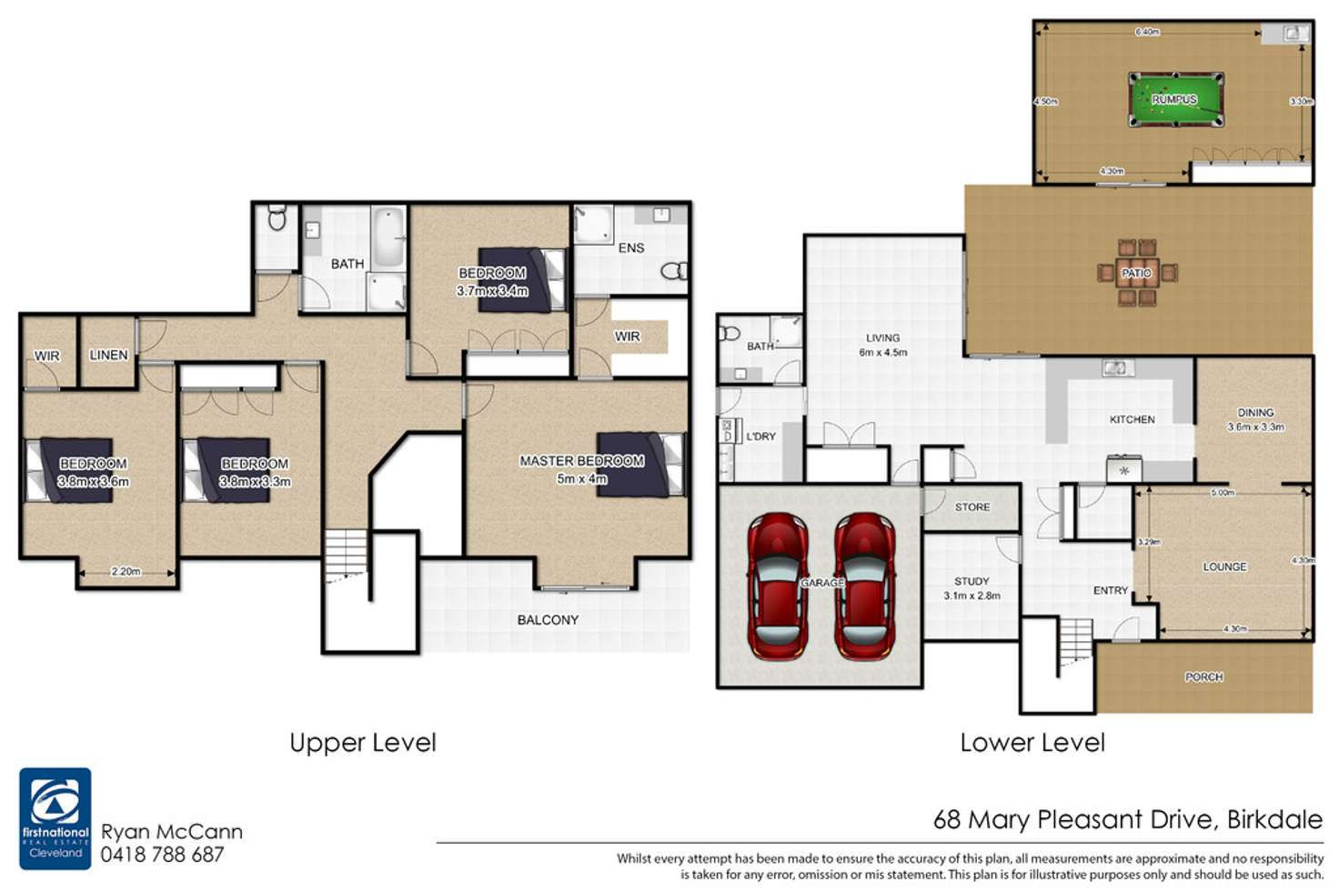 Floorplan of Homely house listing, 68 Mary Pleasant Drive, Birkdale QLD 4159