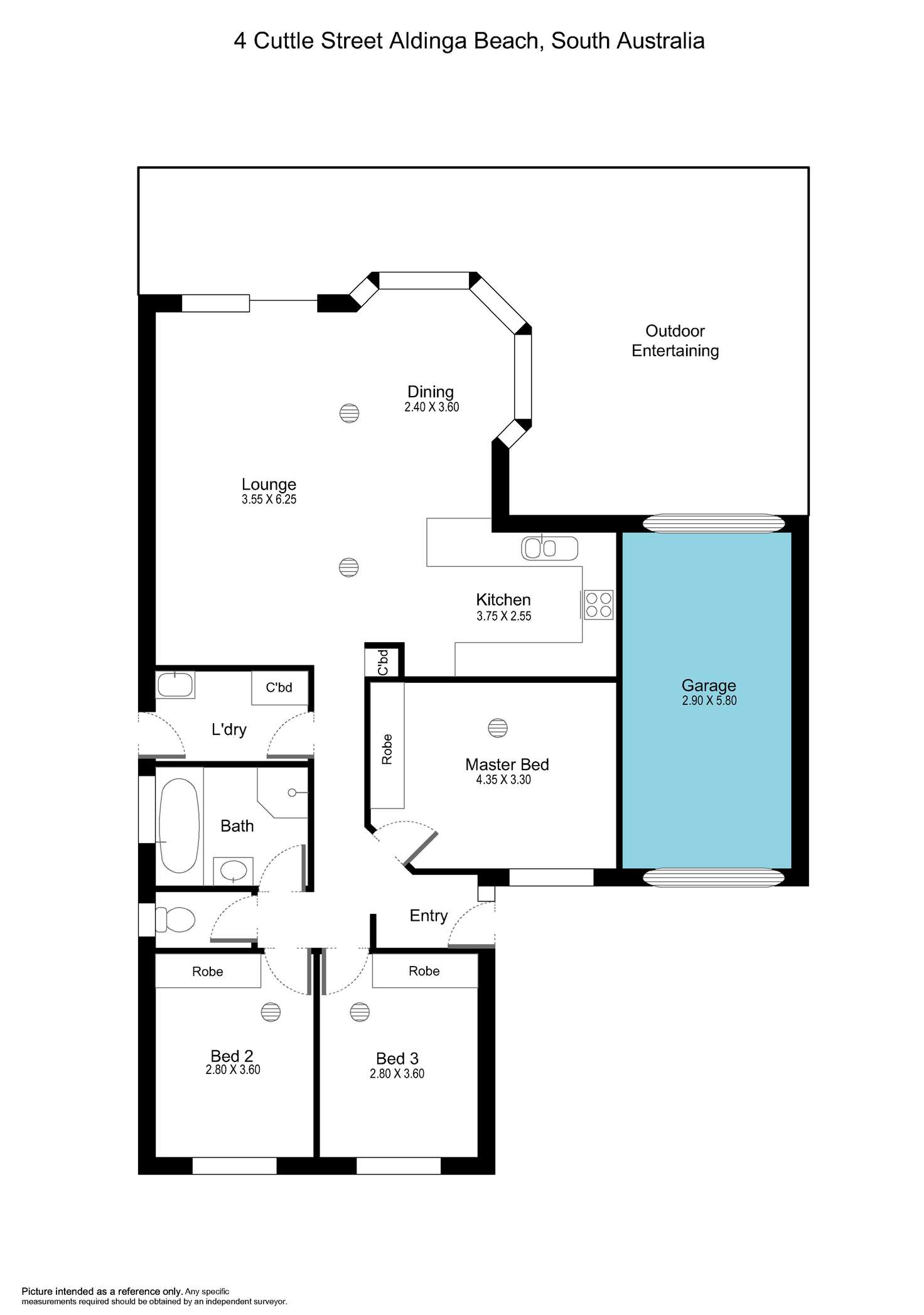 Floorplan of Homely house listing, 4 Cuttle Street, Aldinga Beach SA 5173