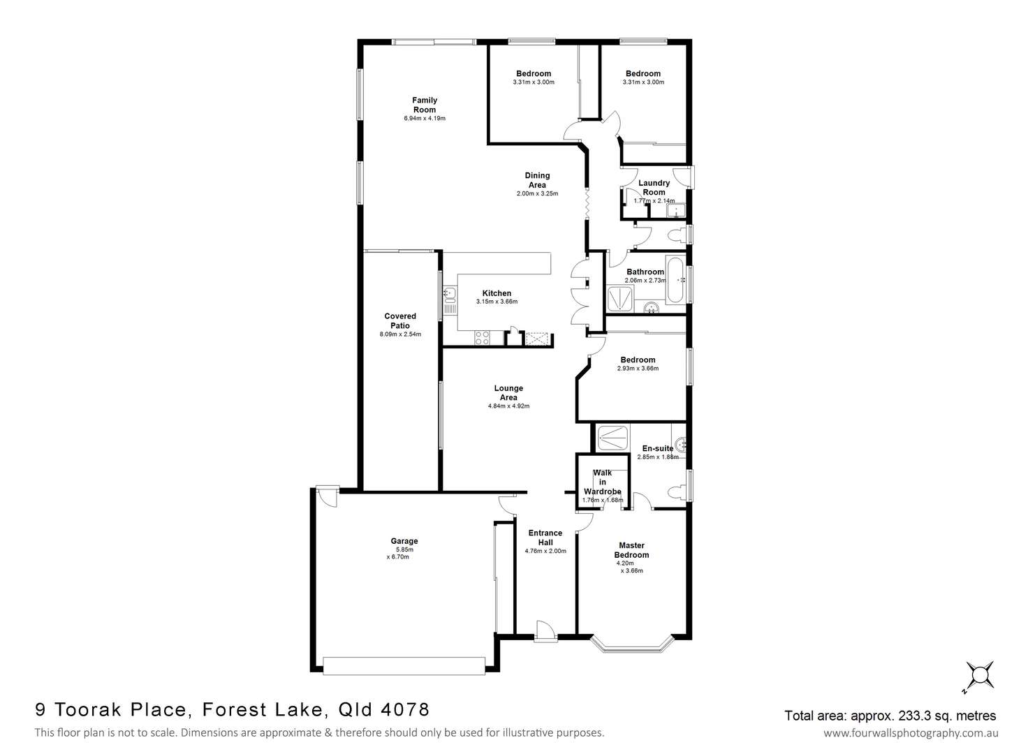 Floorplan of Homely house listing, 9 Toorak Place, Forest Lake QLD 4078