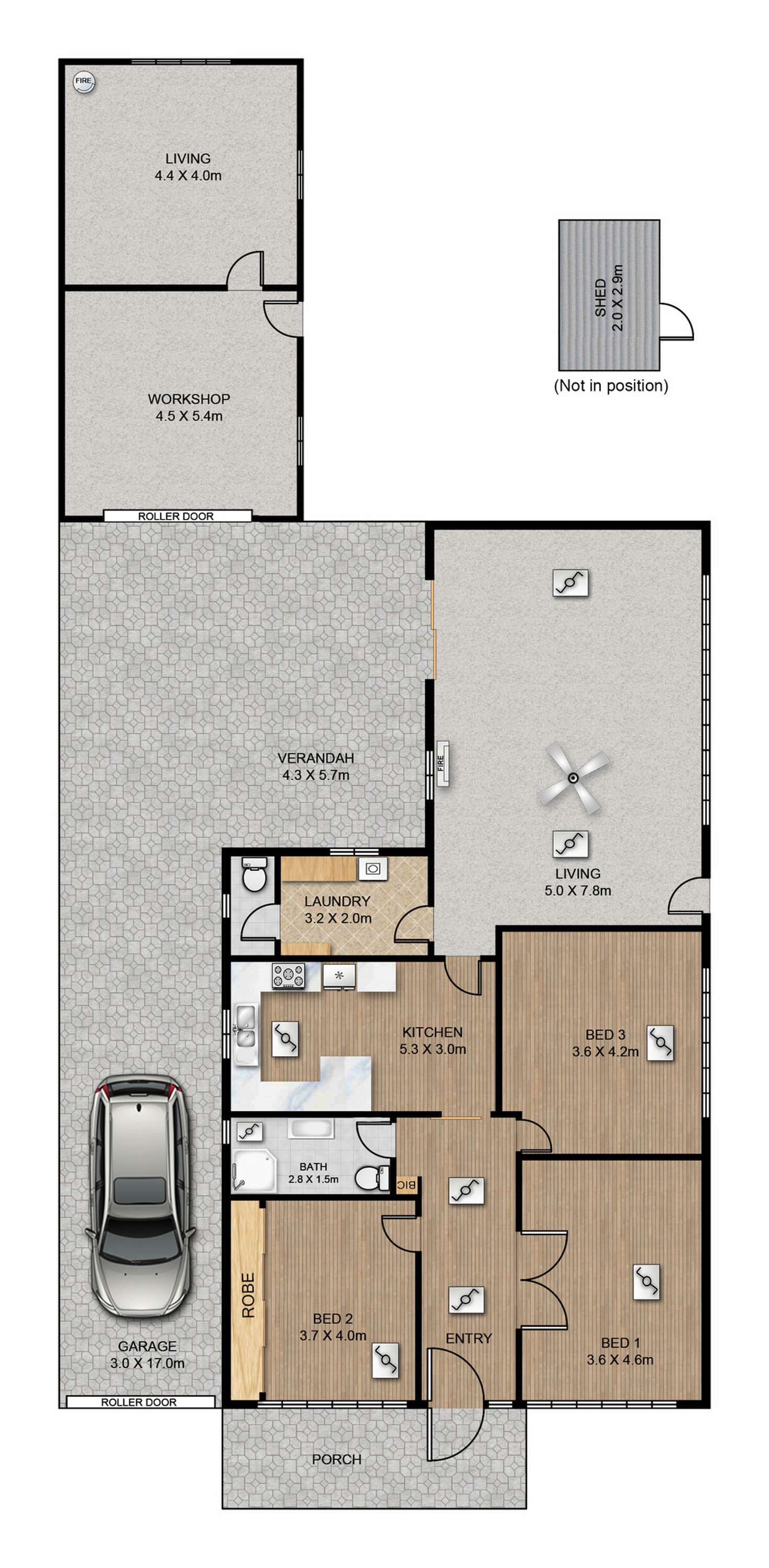 Floorplan of Homely house listing, 350 Sir Donald Bradman Drive, Brooklyn Park SA 5032