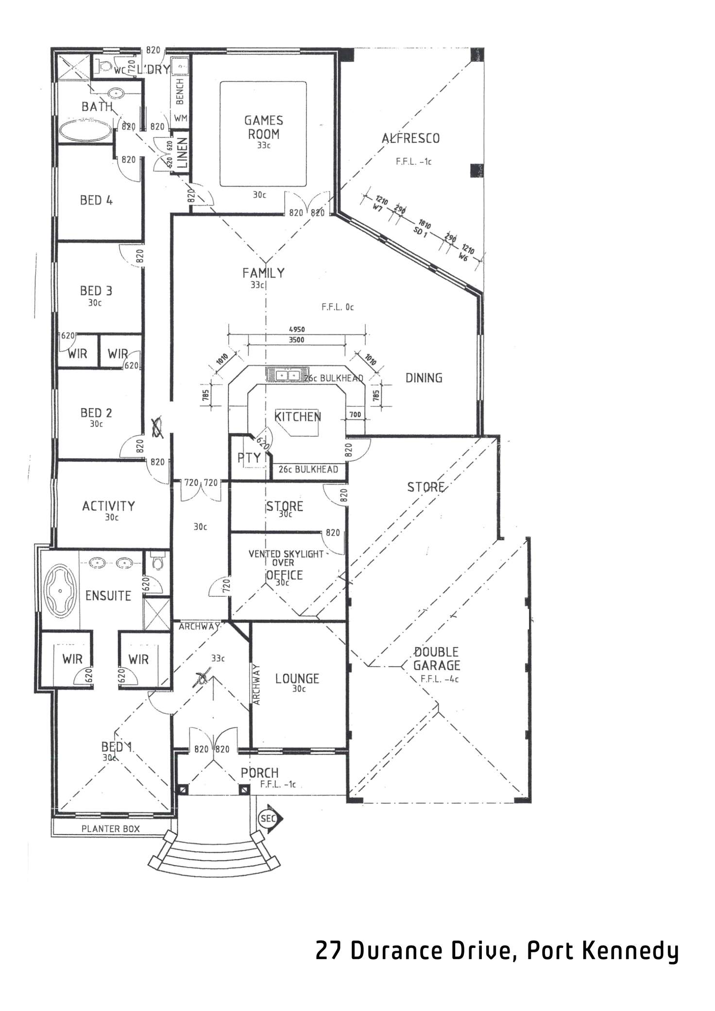 Floorplan of Homely house listing, 27 Durance Drive, Port Kennedy WA 6172