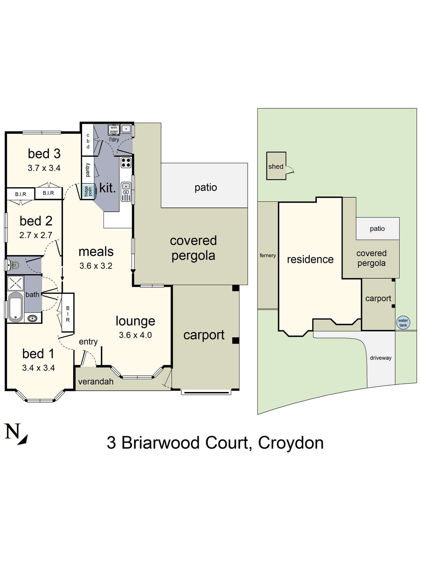 Floorplan of Homely house listing, 3 Briarwood Court, Croydon VIC 3136