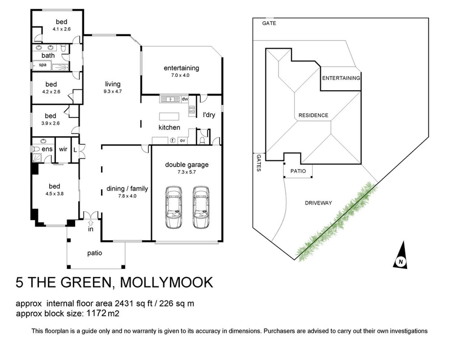 Floorplan of Homely house listing, 5 The Green, Mollymook NSW 2539