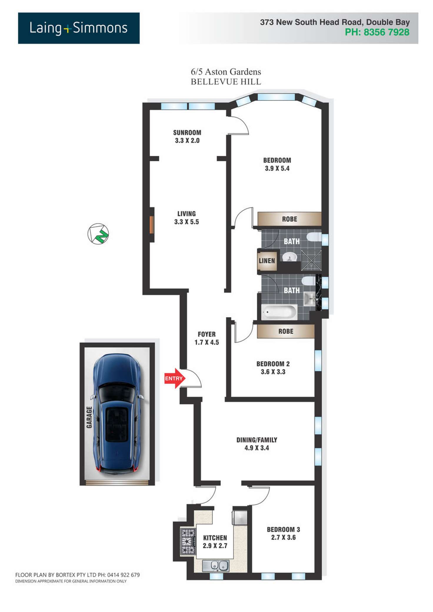 Floorplan of Homely apartment listing, 6/5 Aston Gardens, Bellevue Hill NSW 2023