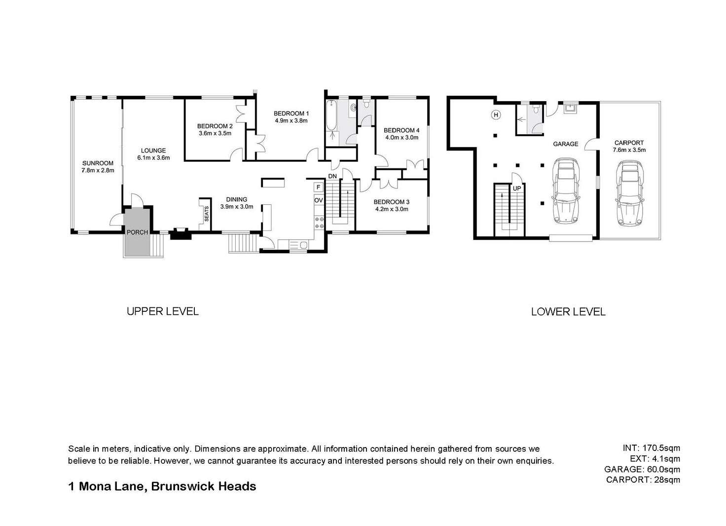 Floorplan of Homely house listing, 1 MONA LANE, Brunswick Heads NSW 2483