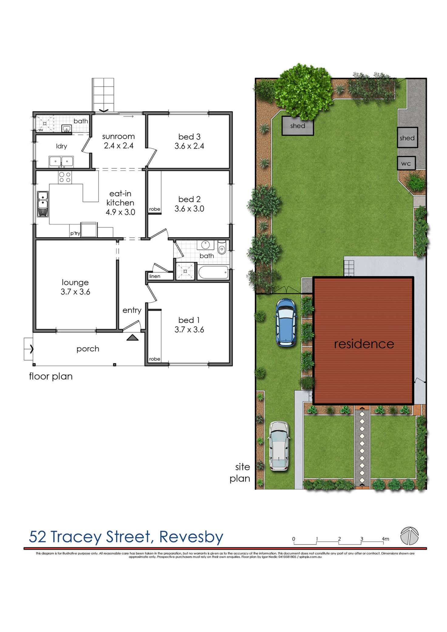 Floorplan of Homely house listing, 52 Tracey Street, Revesby NSW 2212