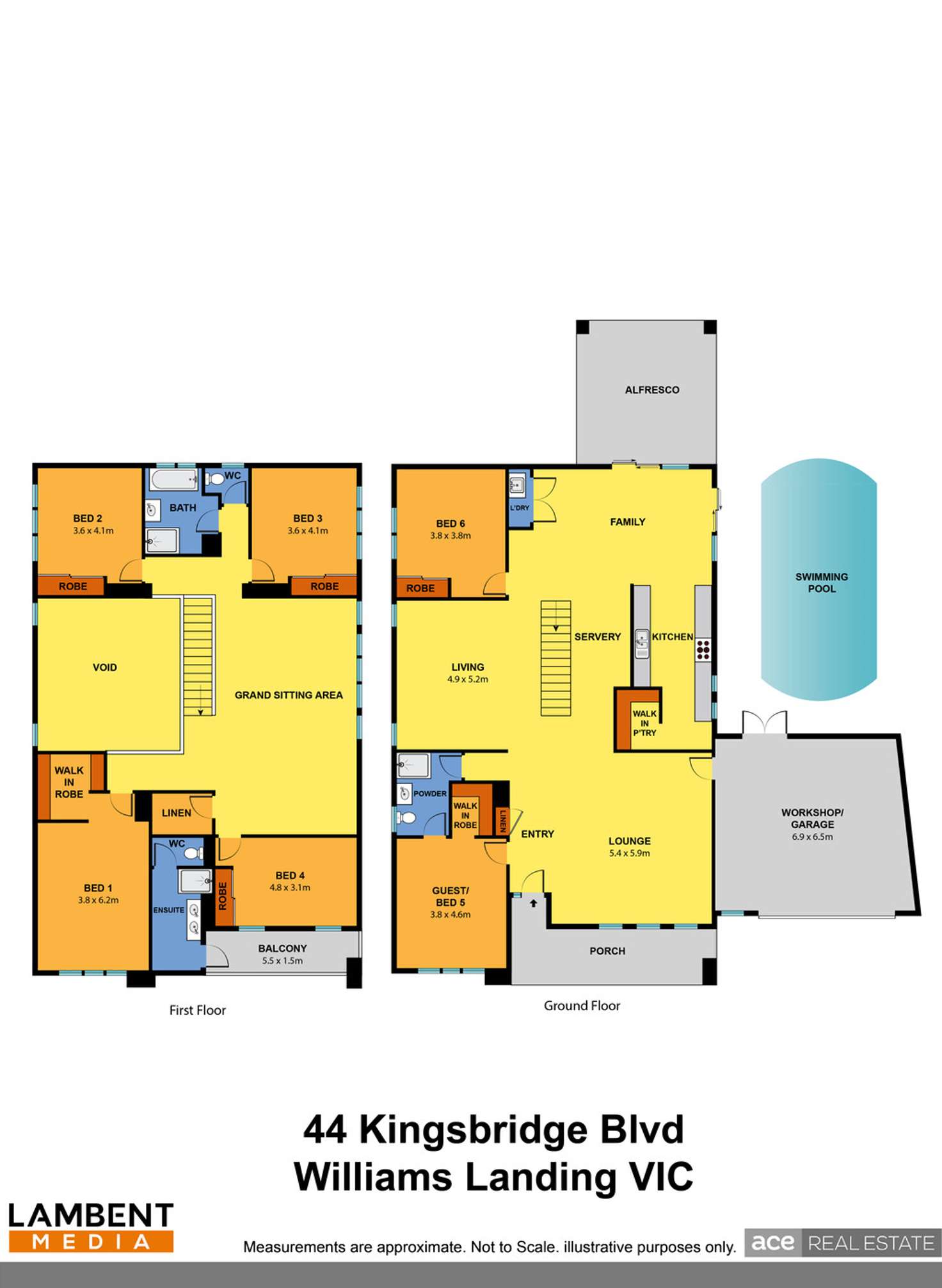 Floorplan of Homely house listing, 44 Kingsbridge Boulevard, Williams Landing VIC 3027