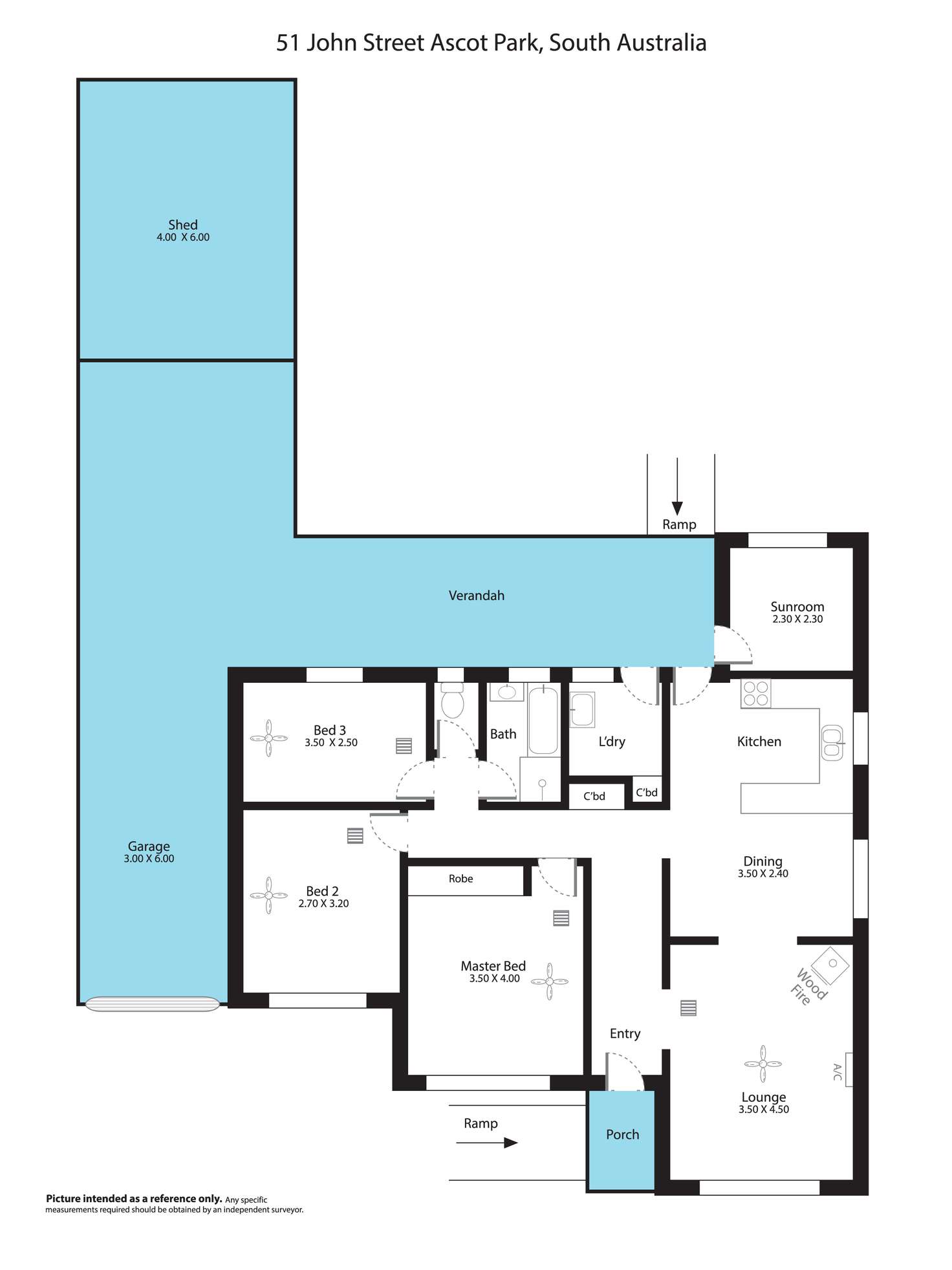 Floorplan of Homely house listing, 51 John Street, Ascot Park SA 5043
