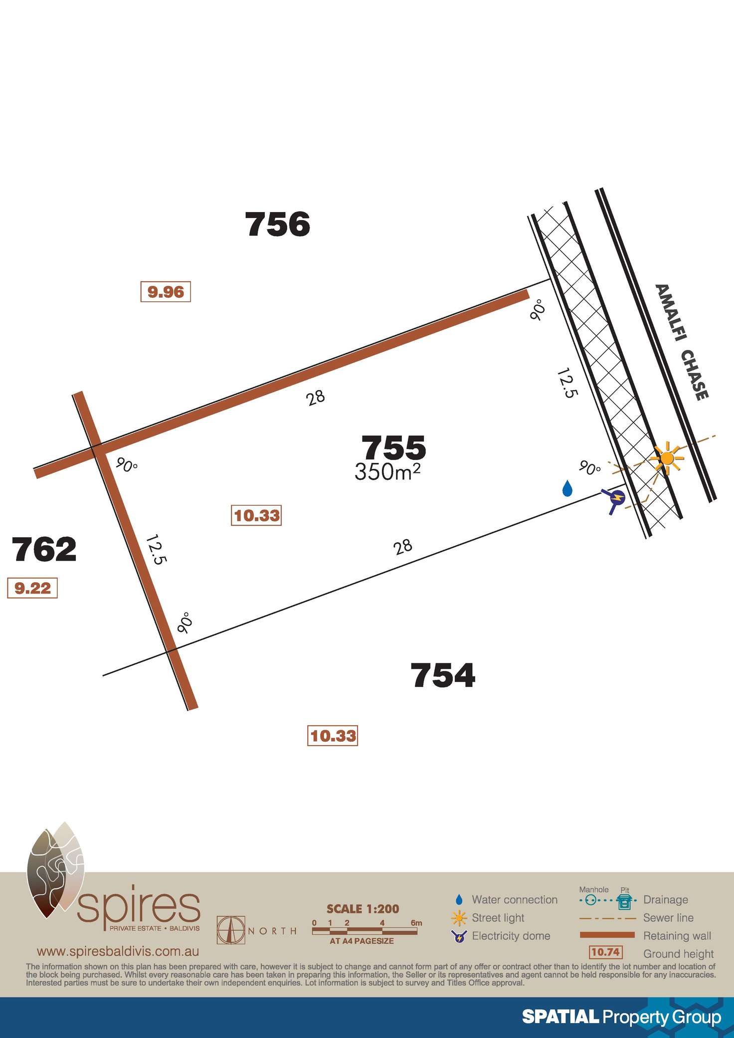 Floorplan of Homely residentialLand listing, Lot 755 Amalfi Chase, Baldivis WA 6171