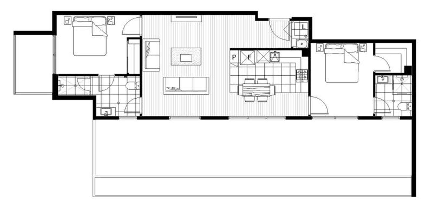 Floorplan of Homely apartment listing, 205/446 Moreland Road, Brunswick West VIC 3055