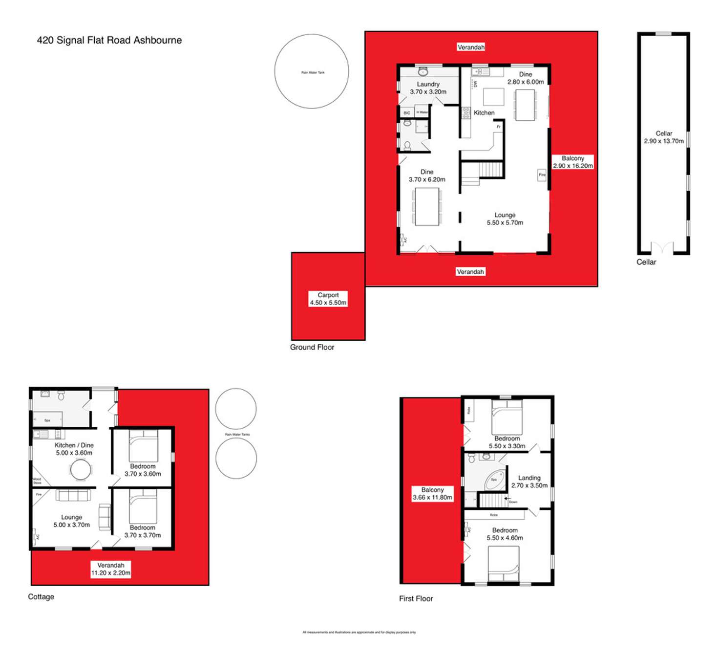 Floorplan of Homely lifestyle listing, 420 Signal Flat Road, Ashbourne SA 5157
