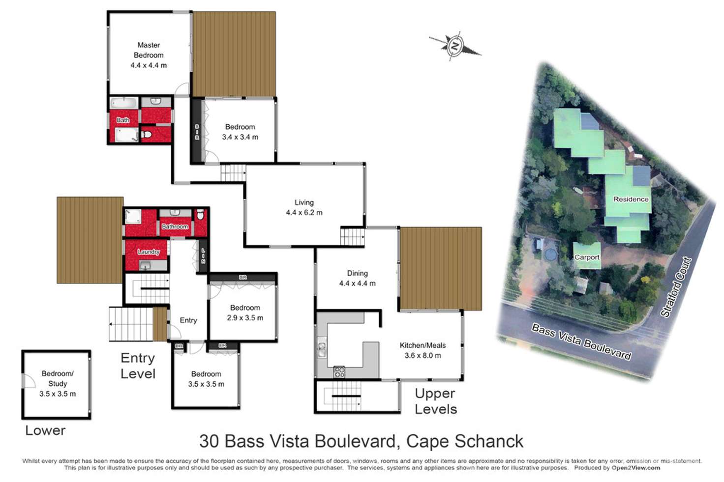 Floorplan of Homely house listing, 30 Bass Vista Boulevard, Cape Schanck VIC 3939