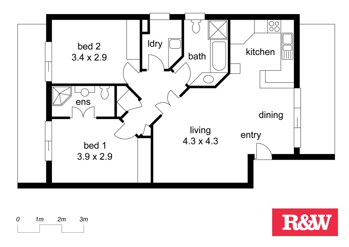 Floorplan of Homely unit listing, 11/33 Globe Street, Ashgrove QLD 4060