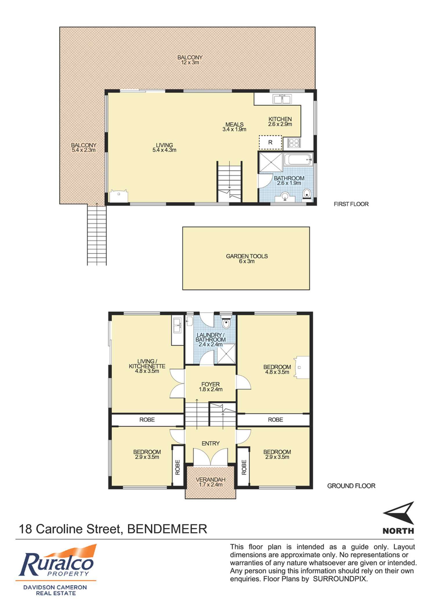 Floorplan of Homely house listing, 18 Caroline Street, Bendemeer NSW 2355