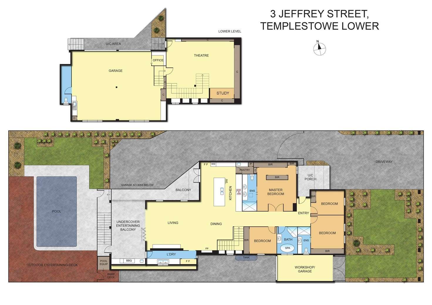 Floorplan of Homely house listing, 3 Jeffrey Street, Templestowe Lower VIC 3107