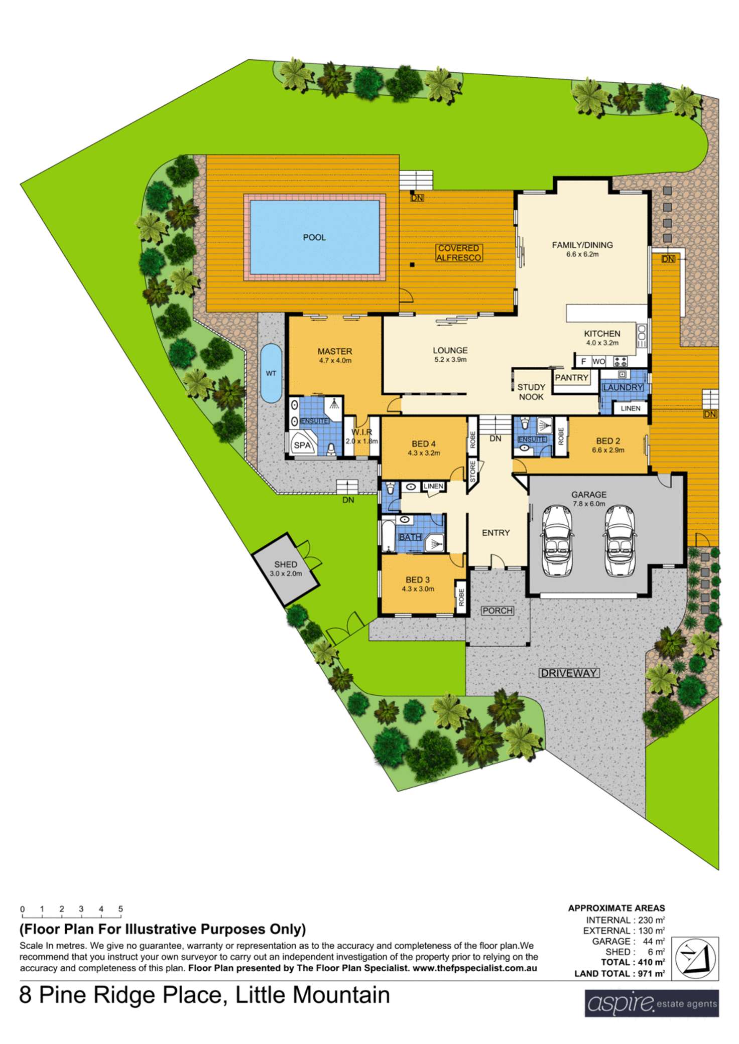 Floorplan of Homely house listing, 8 Pine Ridge Place, Little Mountain QLD 4551