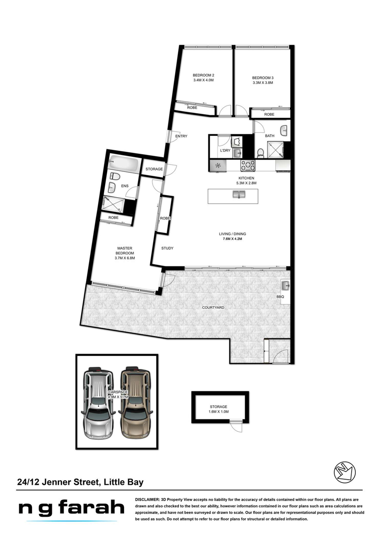 Floorplan of Homely apartment listing, 24/12 Jenner street, Little Bay NSW 2036