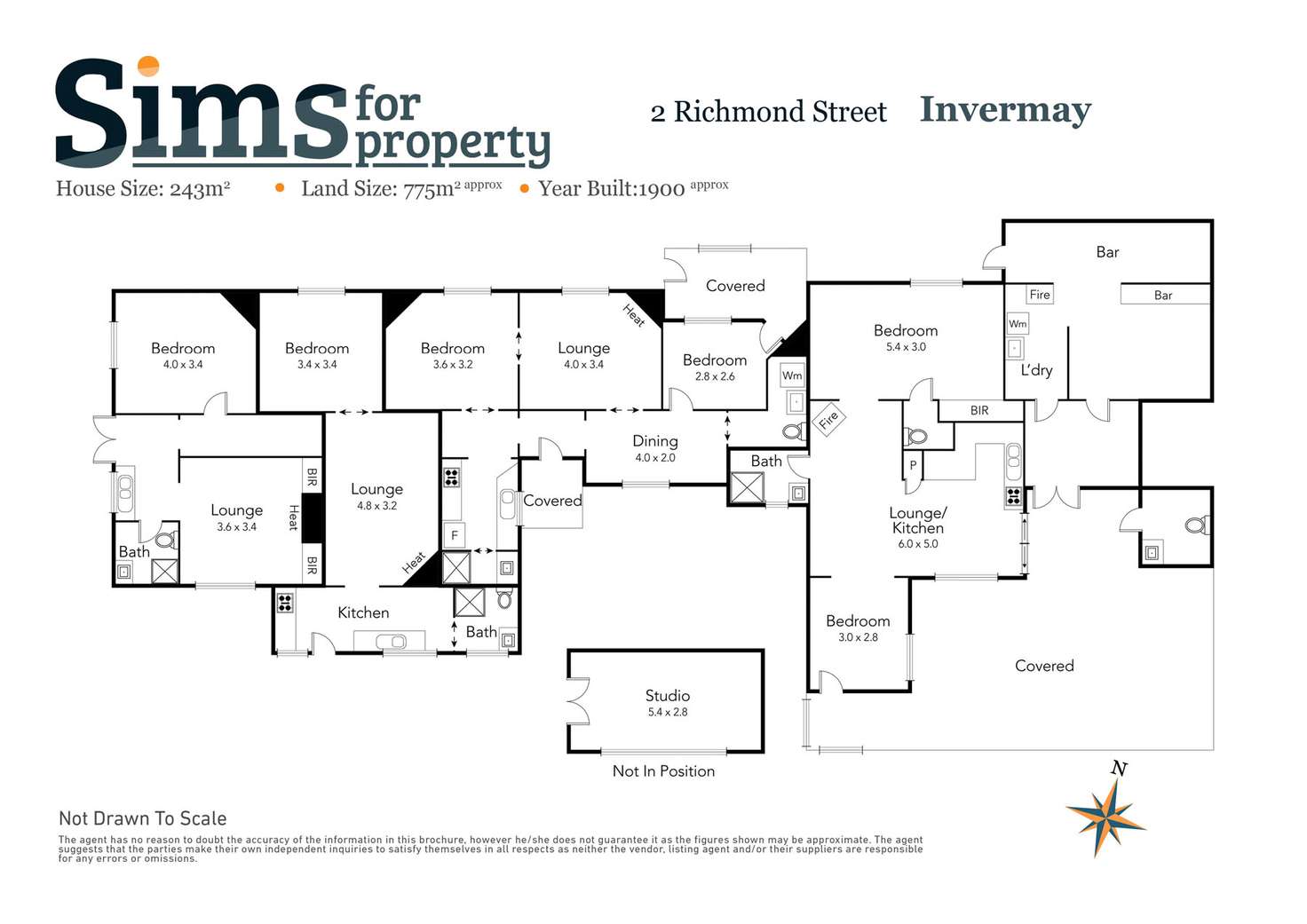 Floorplan of Homely house listing, 2 Richmond Street, Invermay TAS 7248