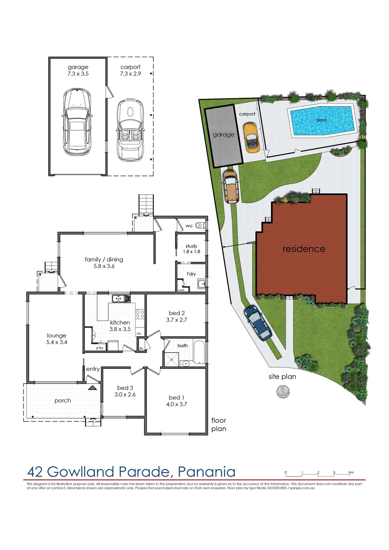 Floorplan of Homely house listing, 42 Gowlland Parade, Panania NSW 2213