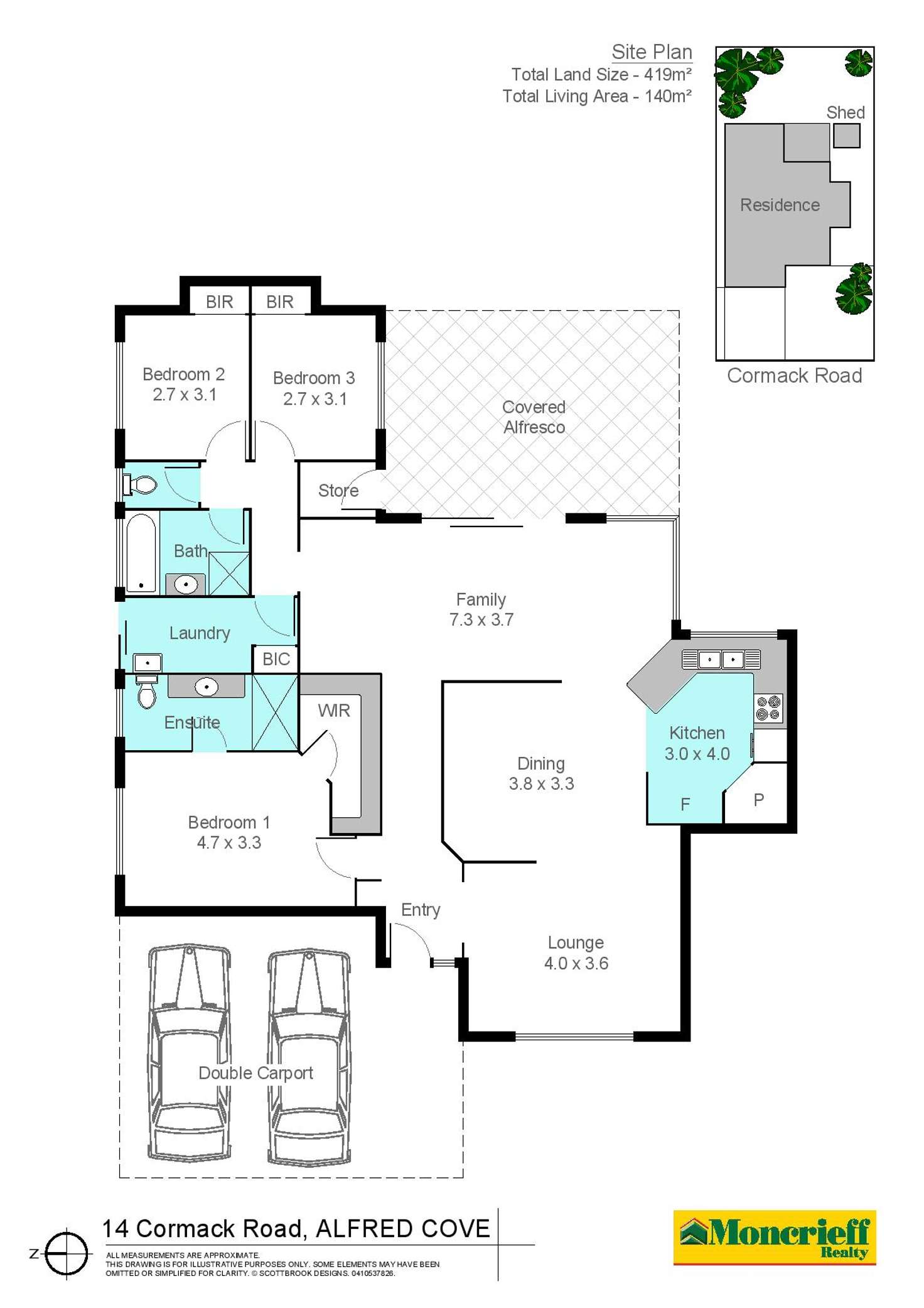 Floorplan of Homely house listing, 14 Cormack Road, Alfred Cove WA 6154