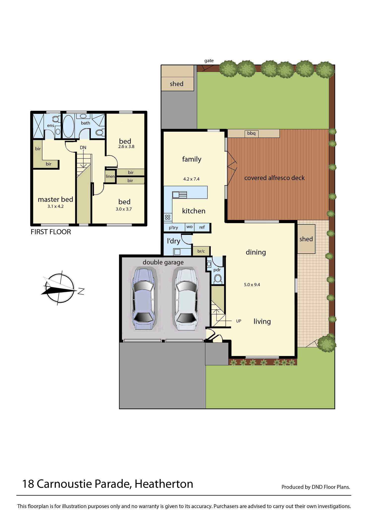 Floorplan of Homely house listing, 18 Carnoustie Parade, Heatherton VIC 3202