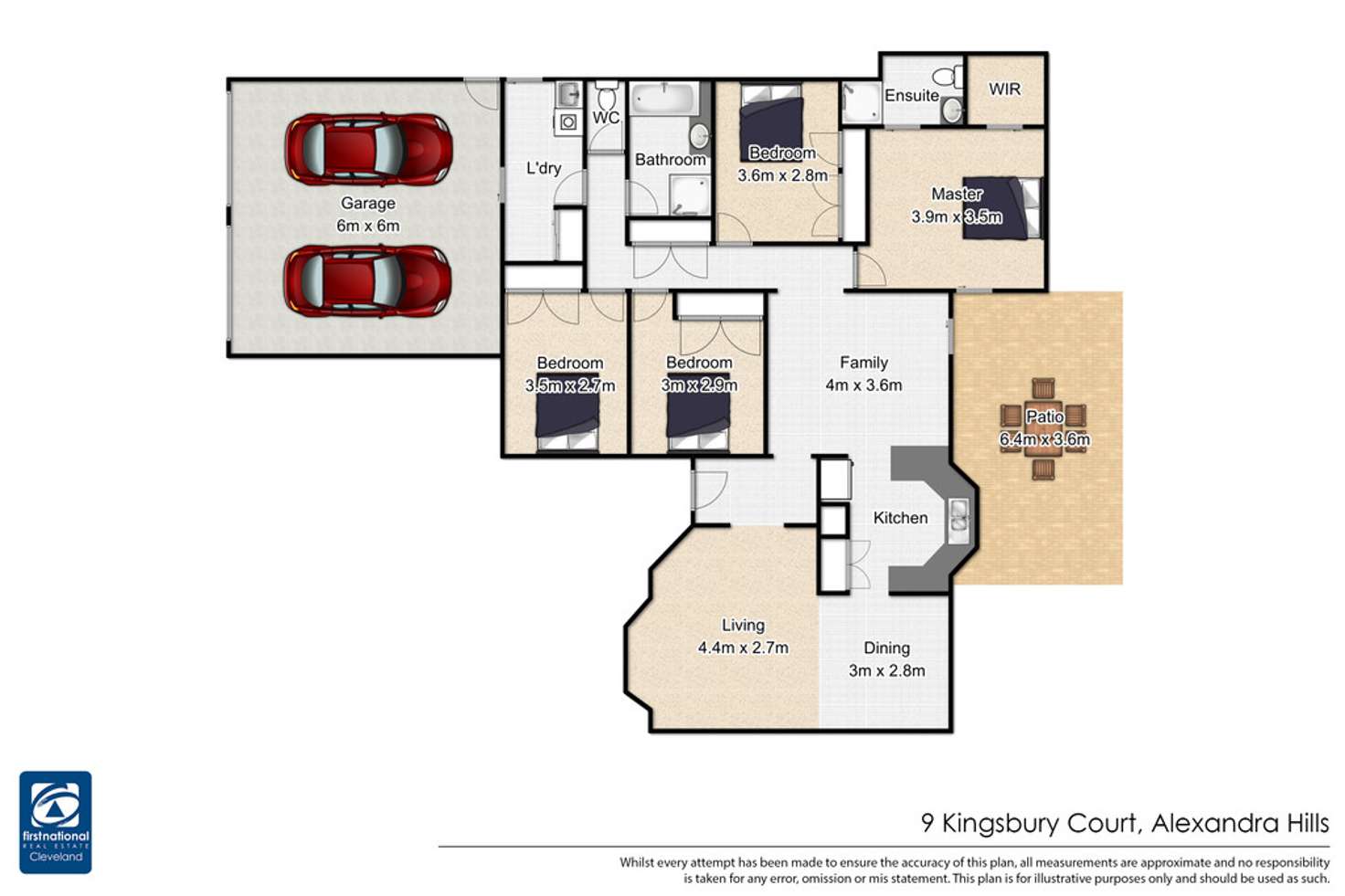 Floorplan of Homely house listing, 9 Kingsbury Court, Alexandra Hills QLD 4161