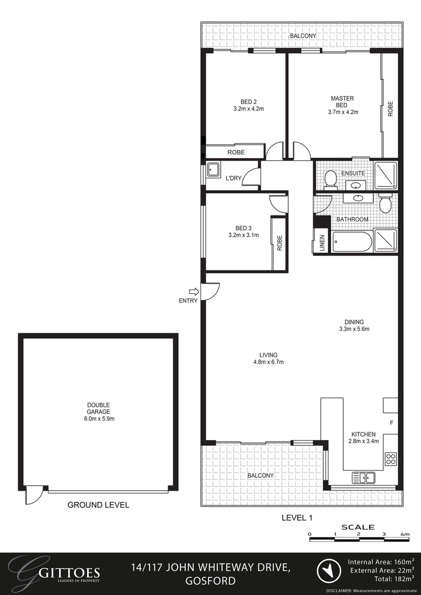 Floorplan of Homely unit listing, 14/117 John Whiteway Drive, Gosford NSW 2250