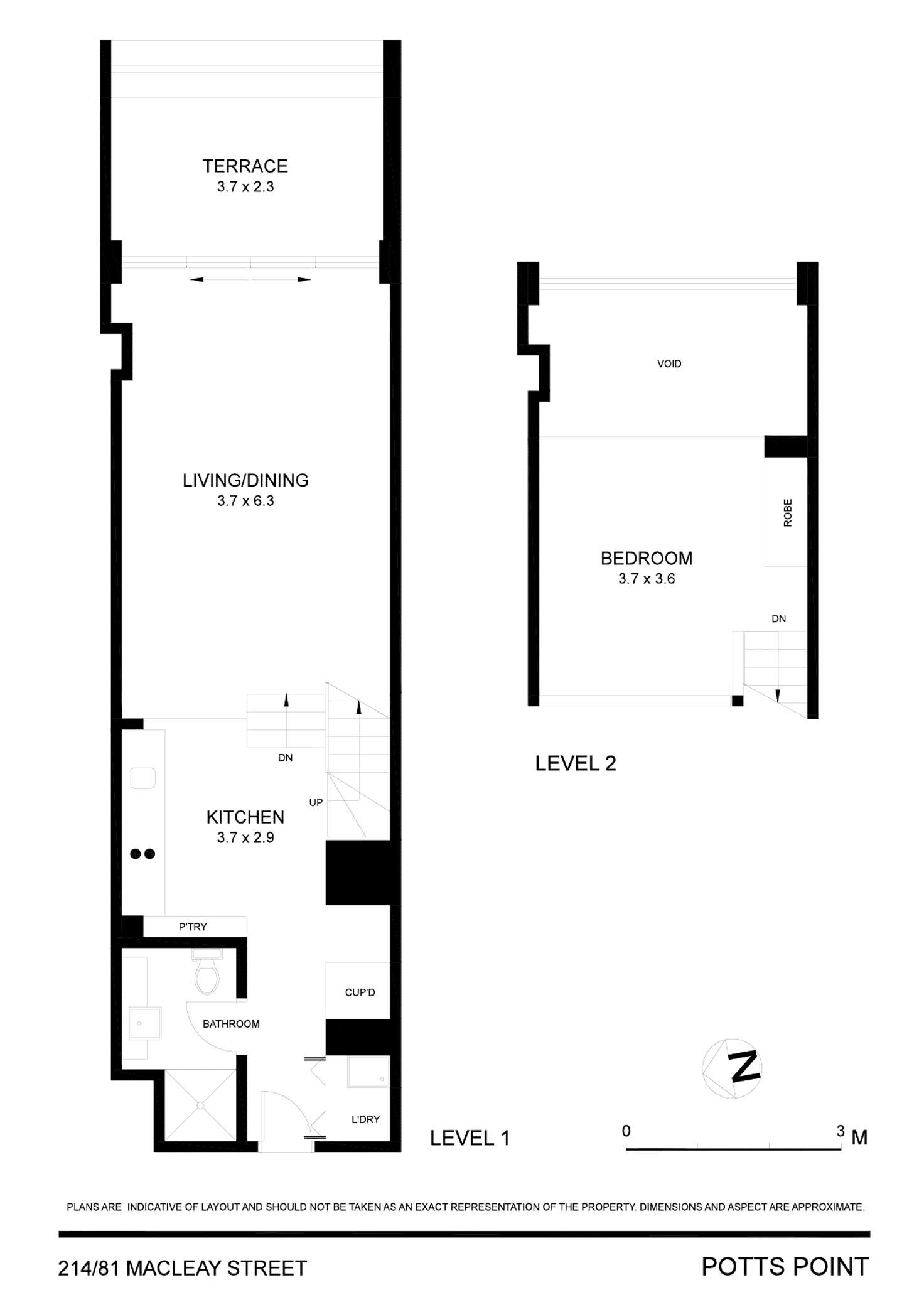 Floorplan of Homely apartment listing, 214/81 Macleay Street, Potts Point NSW 2011