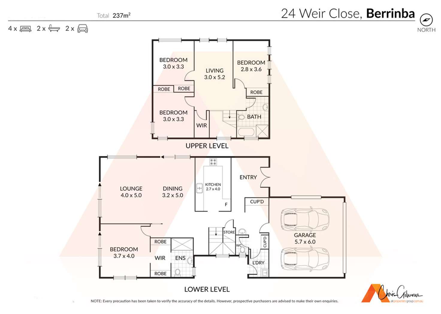 Floorplan of Homely house listing, 24 Weir Cl, Berrinba QLD 4117