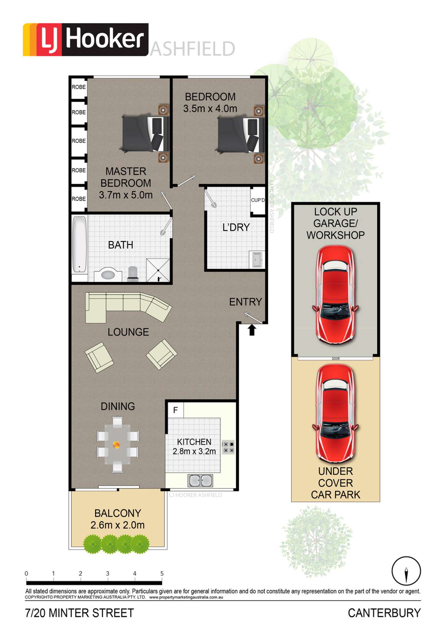Floorplan of Homely unit listing, 7/20 Minter Street, Canterbury NSW 2193