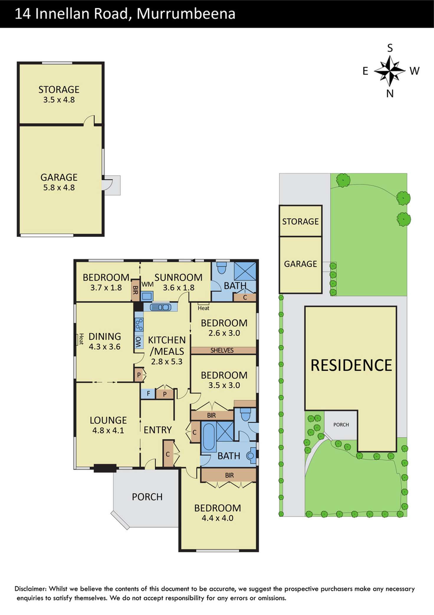 Floorplan of Homely house listing, 14 Innellan Road, Murrumbeena VIC 3163