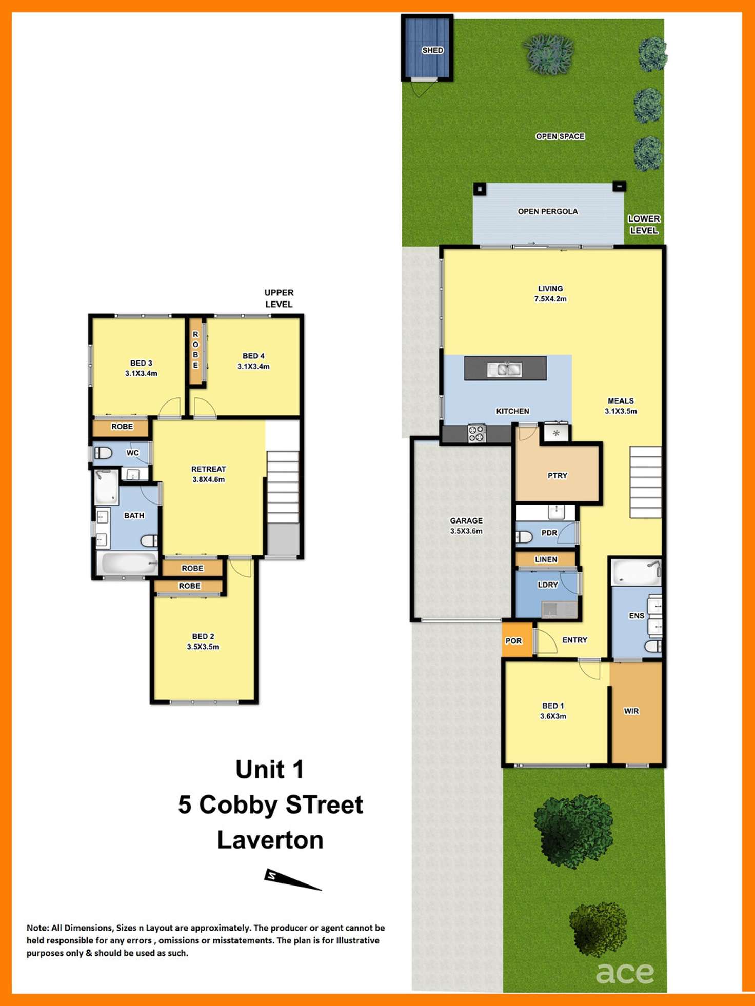 Floorplan of Homely townhouse listing, Lot 1/5 Cobby Street, Laverton VIC 3028