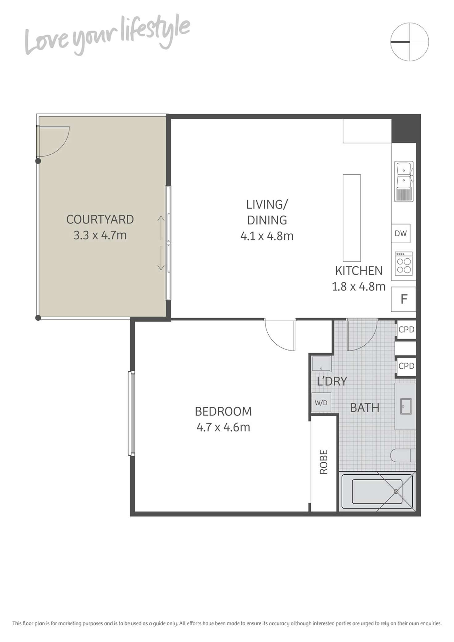 Floorplan of Homely apartment listing, 2/35-37 Renwick Street, Redfern NSW 2016