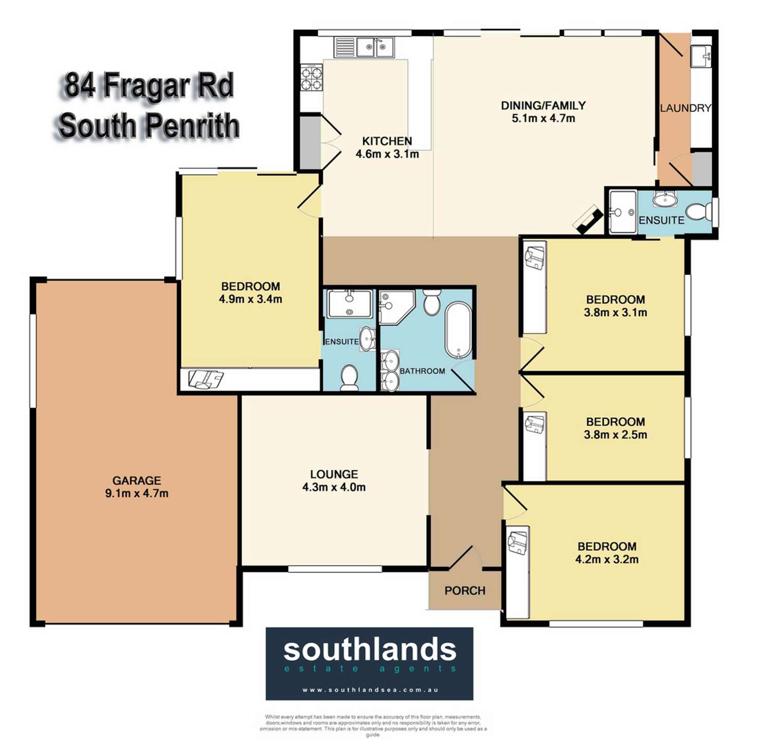 Floorplan of Homely house listing, 84 Fragar Road, South Penrith NSW 2750