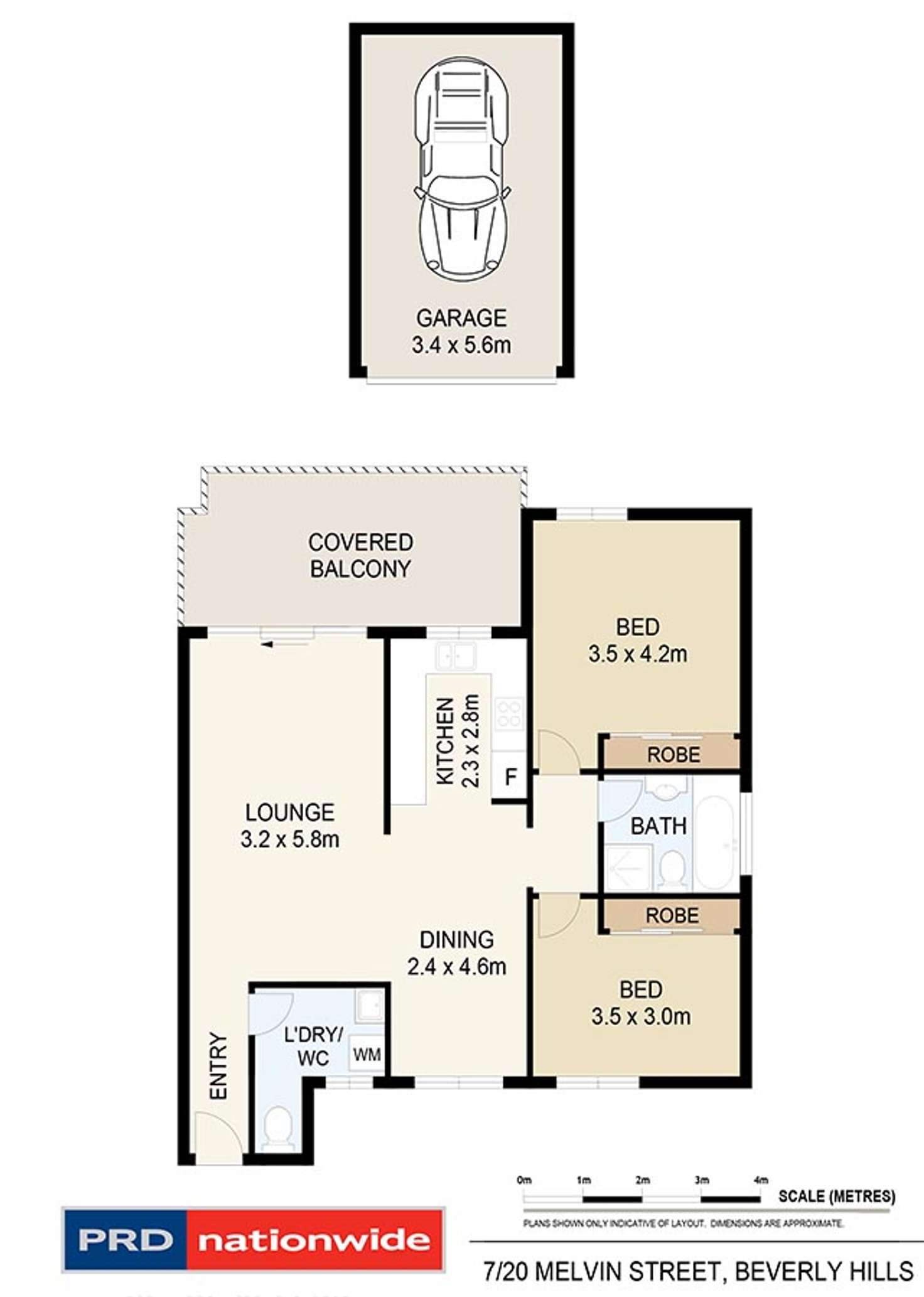 Floorplan of Homely unit listing, 7/20-22 Melvin Street, Beverly Hills NSW 2209