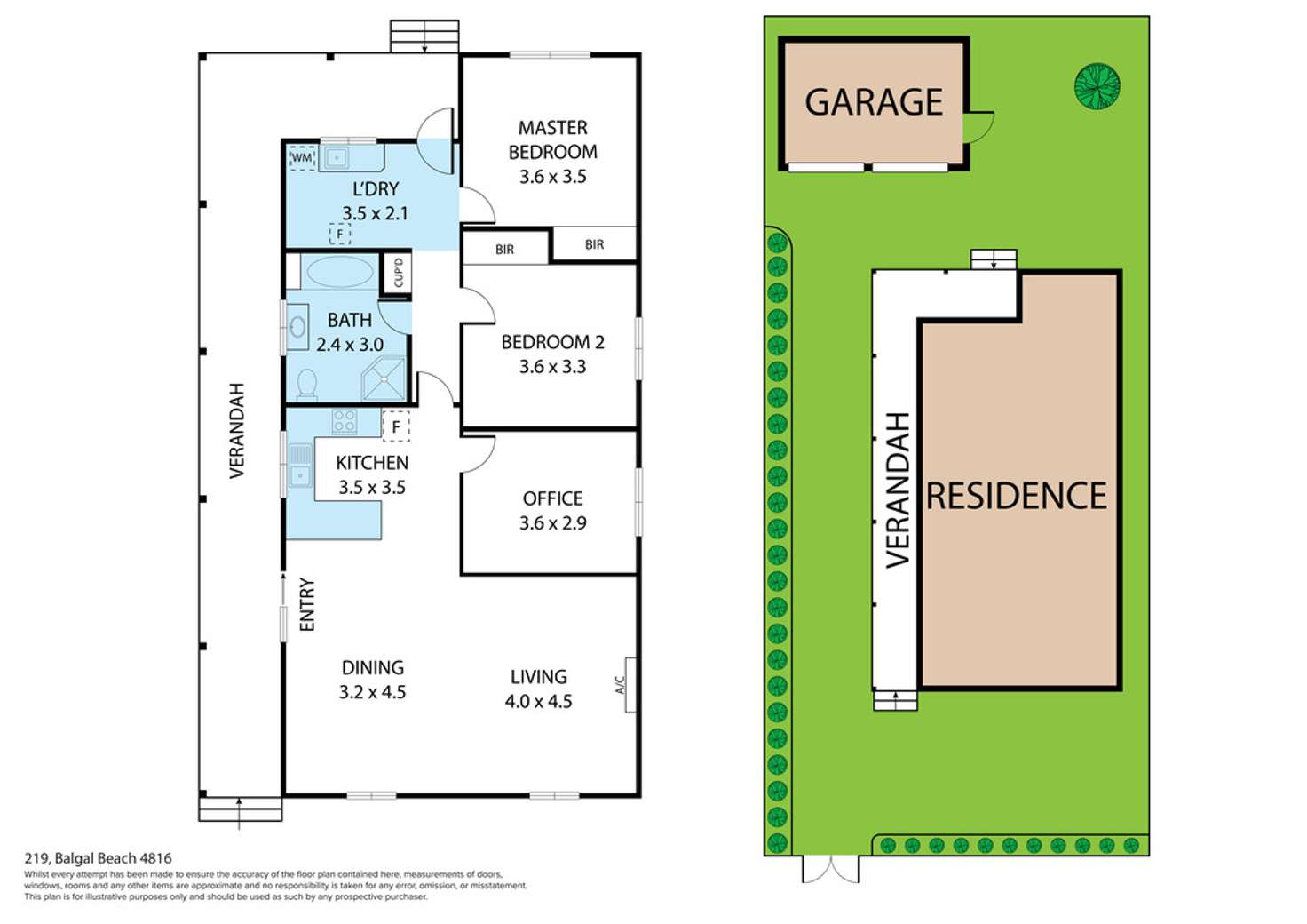 Floorplan of Homely house listing, 219 Balgal Beach Road, Balgal Beach QLD 4816