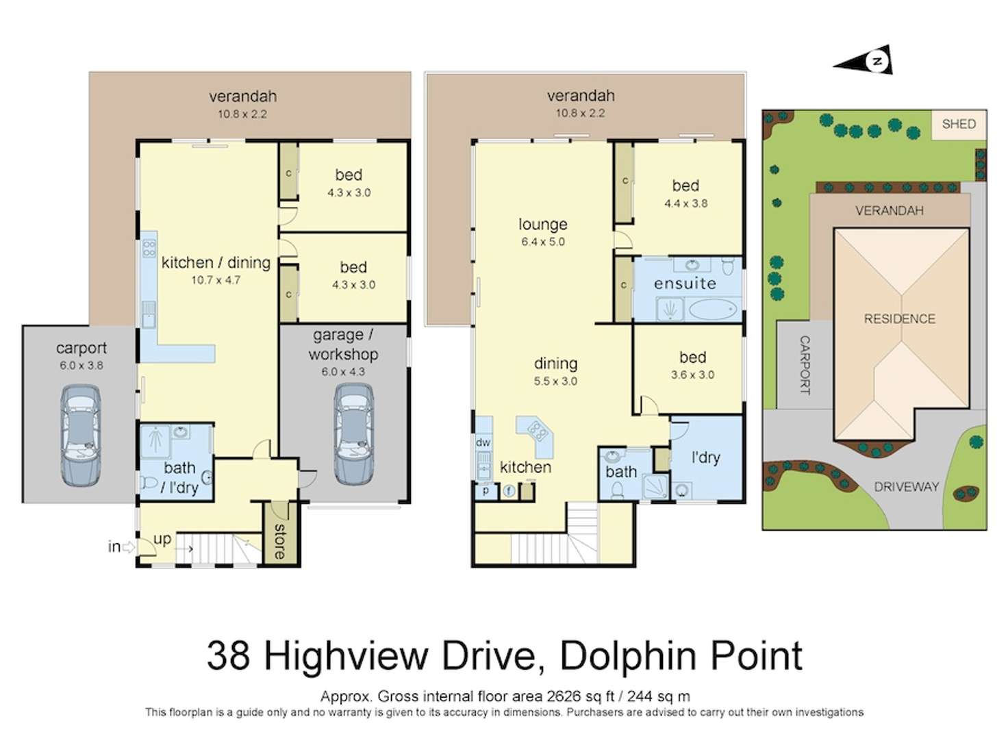 Floorplan of Homely house listing, 38 Highview Drive, Dolphin Point NSW 2539