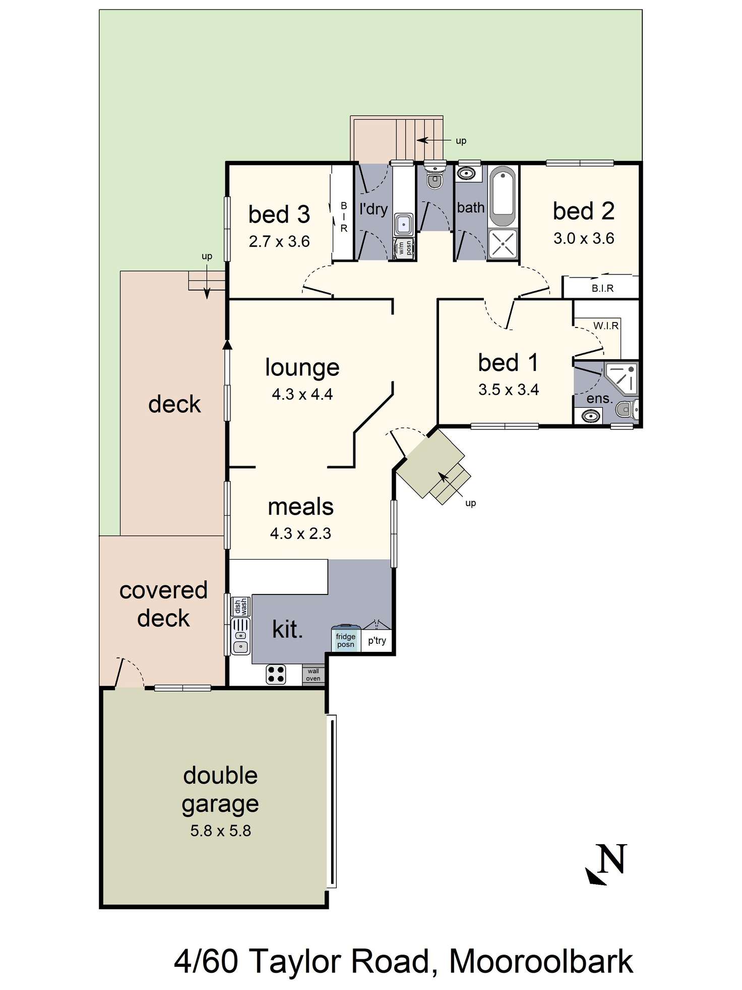 Floorplan of Homely unit listing, 4/60 Taylor Road, Mooroolbark VIC 3138