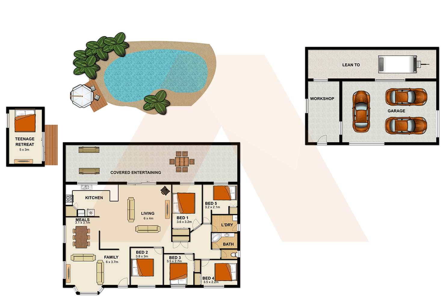 Floorplan of Homely house listing, 98-100 Couldery Court, Cedar Grove QLD 4285