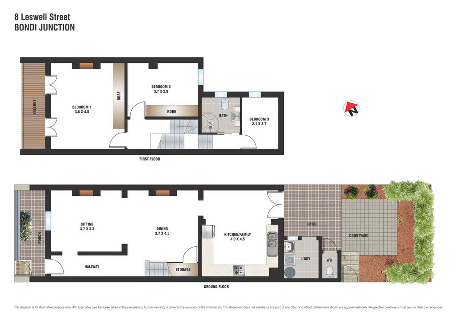 Floorplan of Homely house listing, 8 Leswell Street, Bondi Junction NSW 2022