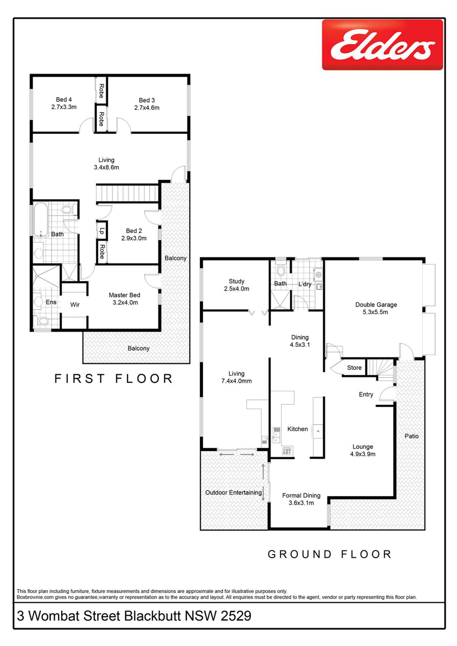 Floorplan of Homely house listing, 3 WOMBAT STREET, Blackbutt NSW 2529