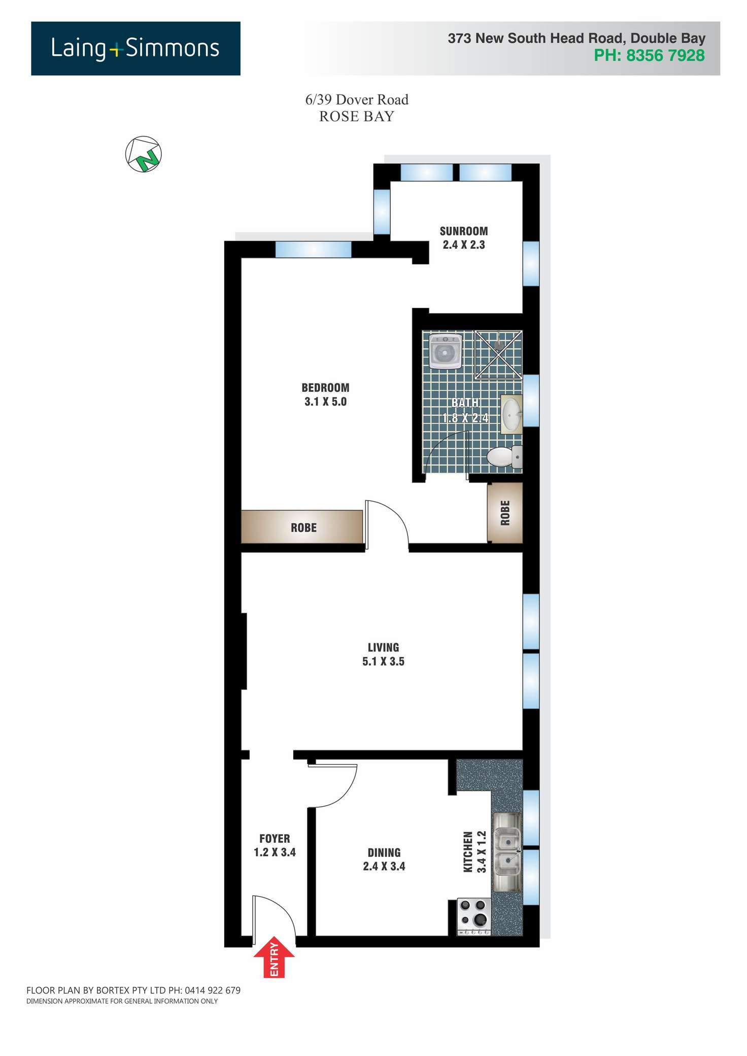 Floorplan of Homely unit listing, 6/39 Dover Road, Rose Bay NSW 2029