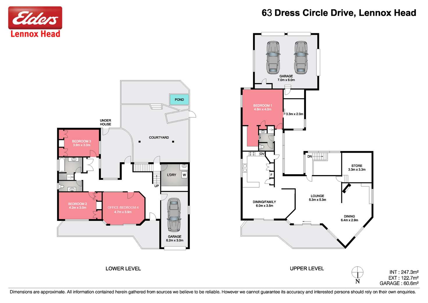 Floorplan of Homely house listing, 63 Dress Circle Drive, Lennox Head NSW 2478