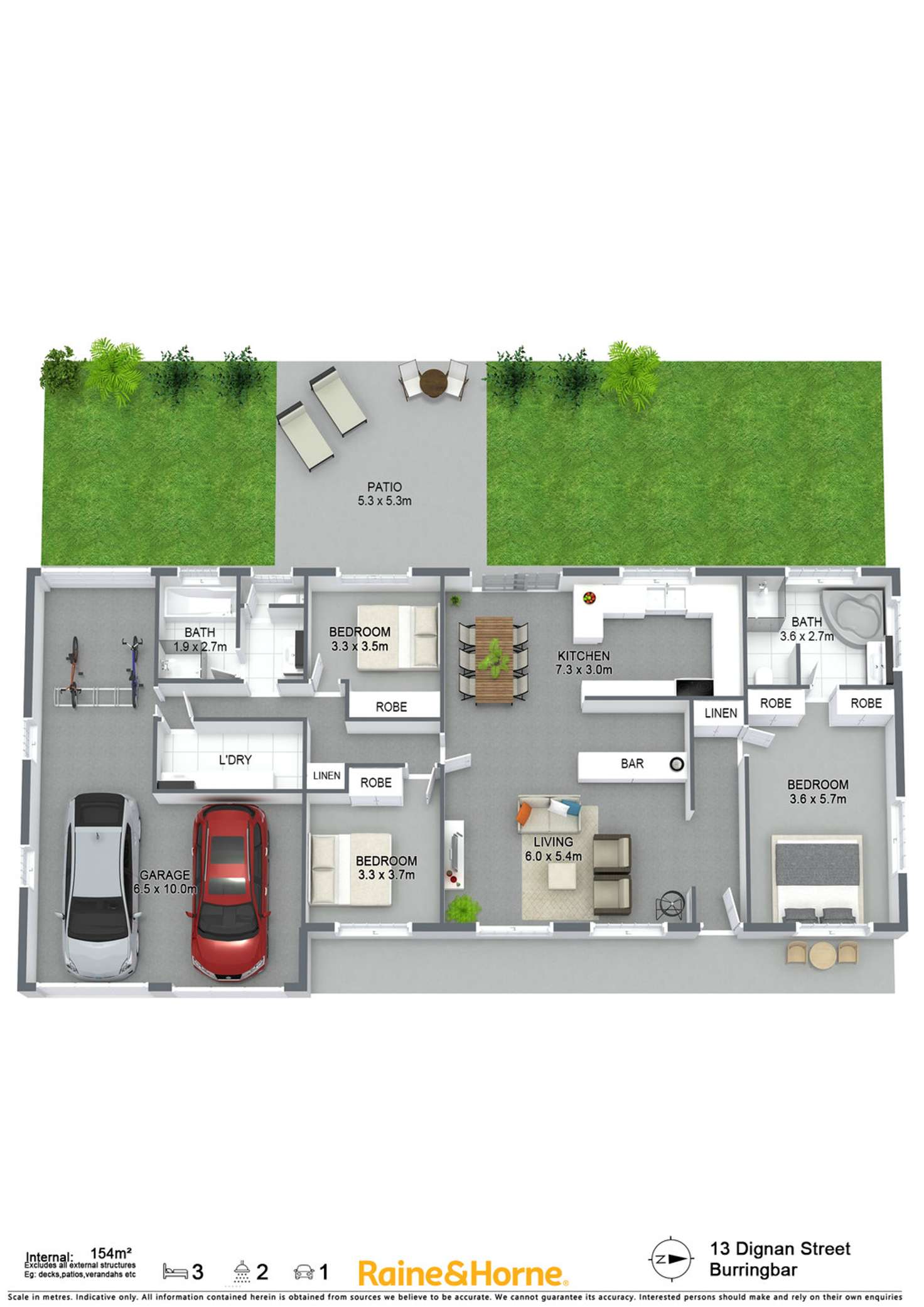 Floorplan of Homely house listing, 13 Dignan Street, Burringbar NSW 2483