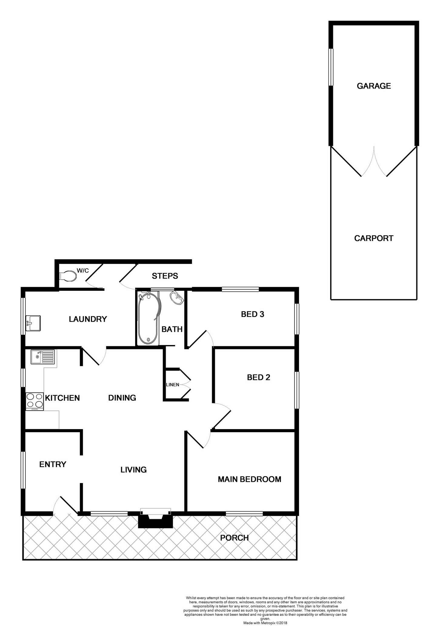 Floorplan of Homely house listing, 16 McArthur St, Telarah NSW 2320