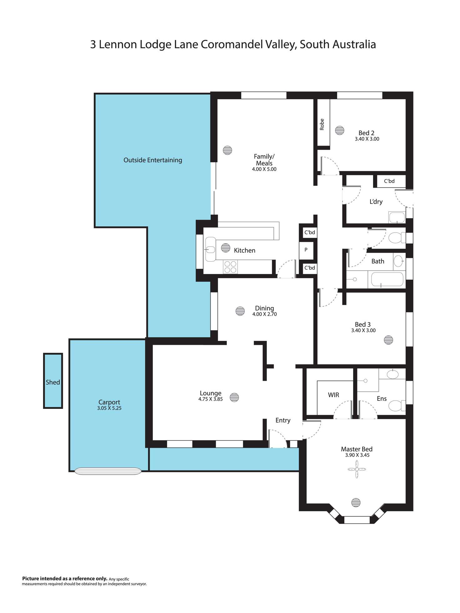 Floorplan of Homely house listing, 3 Lennon Lodge Lane, Coromandel Valley SA 5051