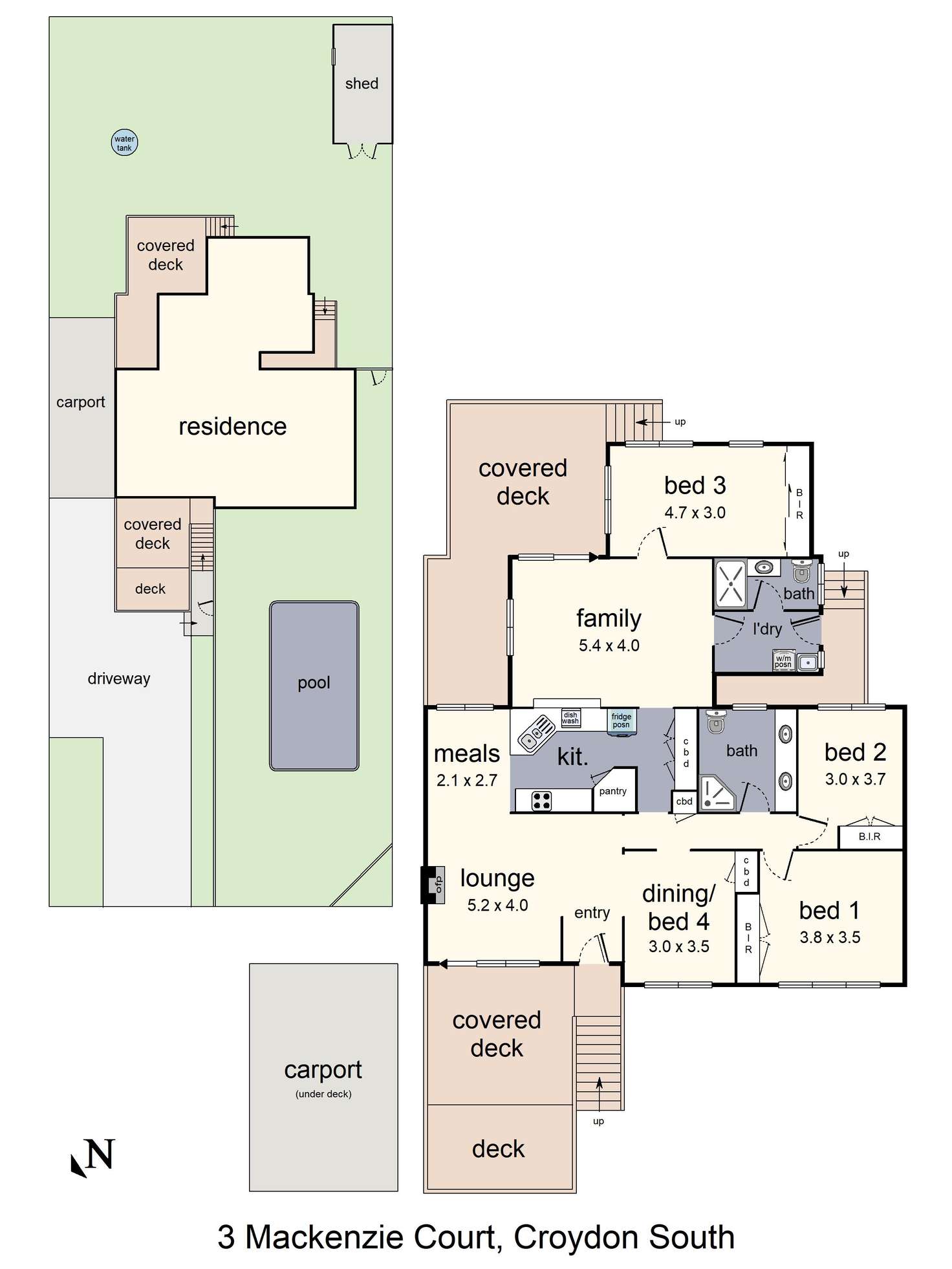 Floorplan of Homely house listing, 3 Mackenzie Court, Croydon South VIC 3136