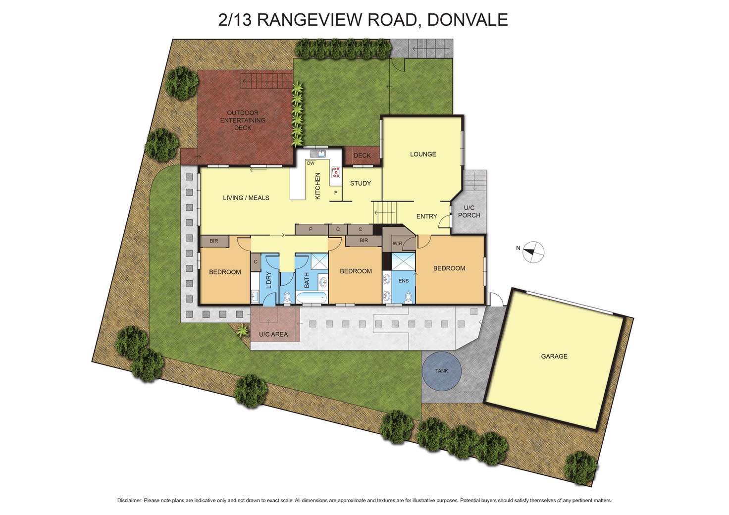 Floorplan of Homely unit listing, 2/13 Rangeview Road, Donvale VIC 3111