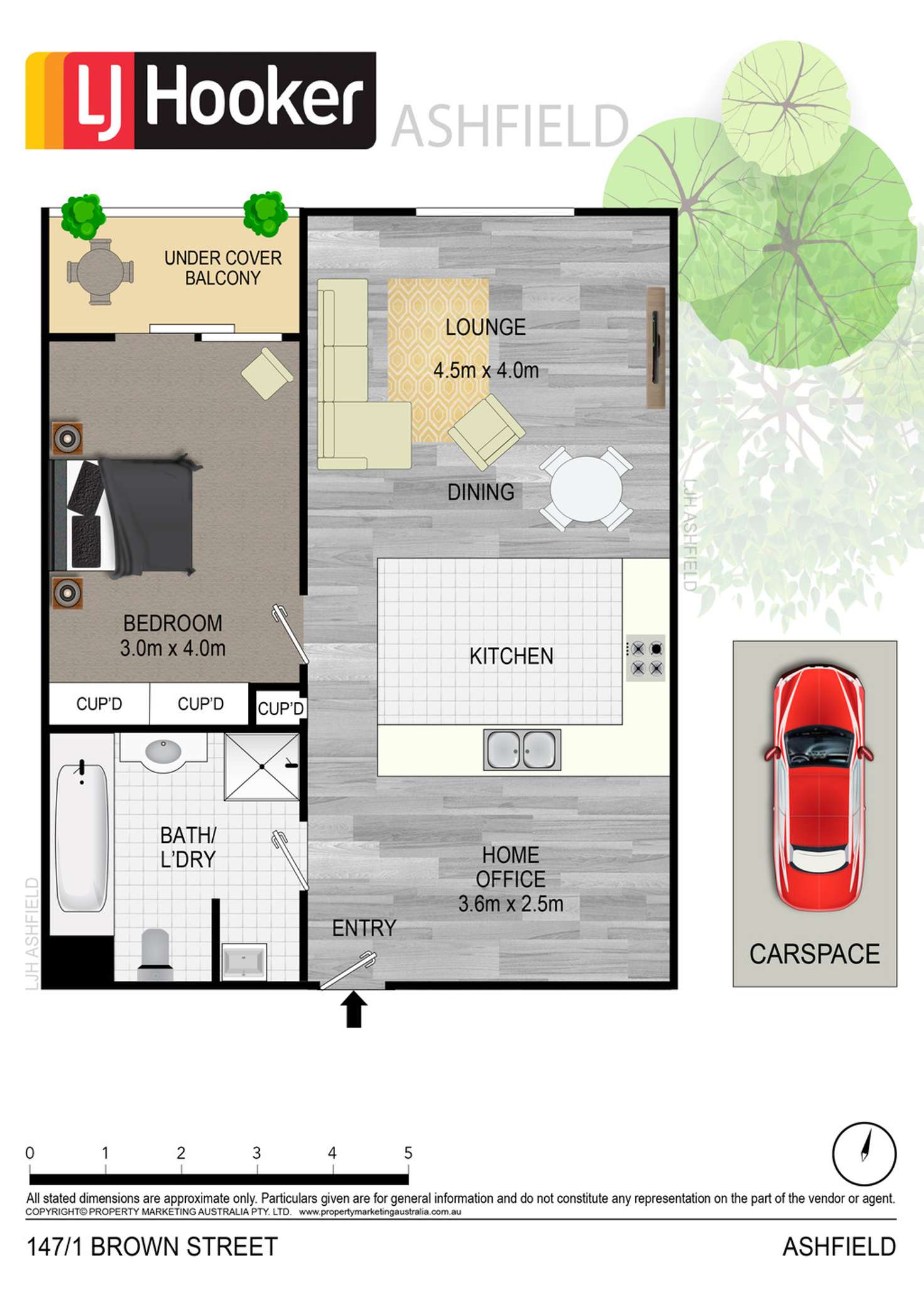 Floorplan of Homely apartment listing, 147/1 Brown Street, Ashfield NSW 2131